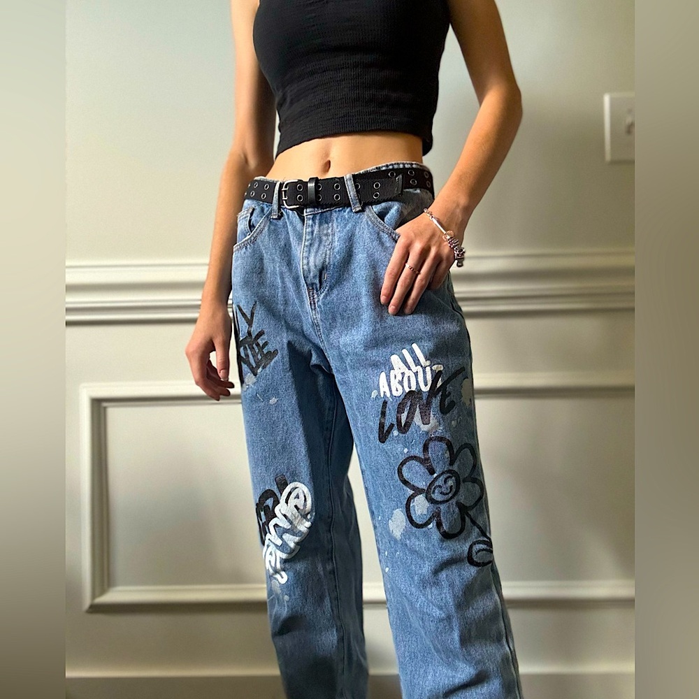 SHEIN, blue jeans, size 00